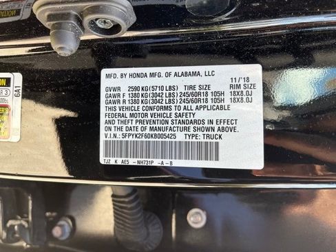 Used 2019 Honda Ridgeline RTL-T image 12