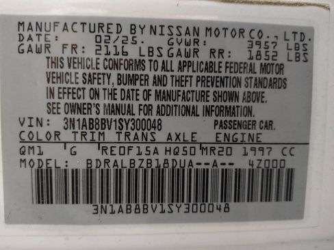 Used 2025 Nissan Sentra S FWD image 33
