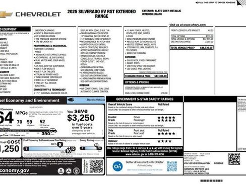 Used 2025 Chevrolet Silverado EV RST AWD/4WD image 8