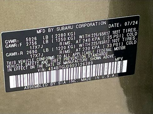 Used 2025 Subaru Outback Wilderness AWD/4WD image 34