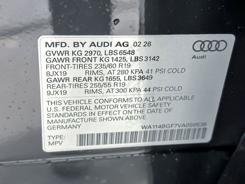 New 2027 Audi Q6 e-tron Premium AWD/4WD image 27