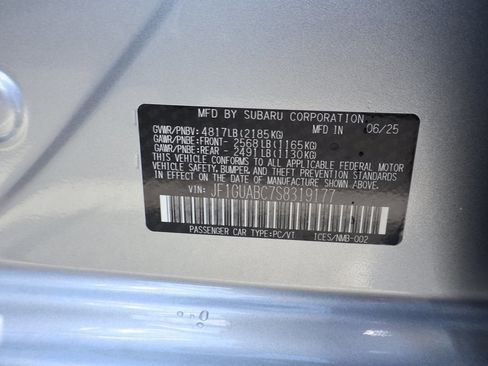 New 2025 Subaru Impreza 2.0i image 39