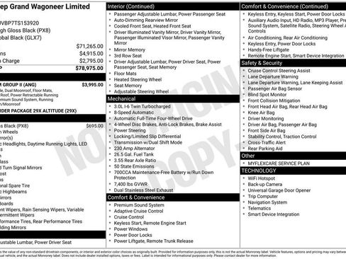 New 2026 Jeep Grand Wagoneer Limited w/ Premium Group II AWD/4WD image 27