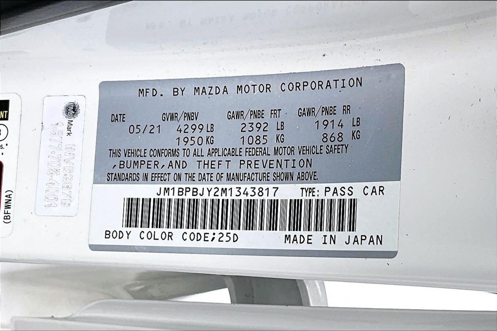 Used 2021 MAZDA MAZDA3 AWD 2.5 Turbo Hatchback image 16