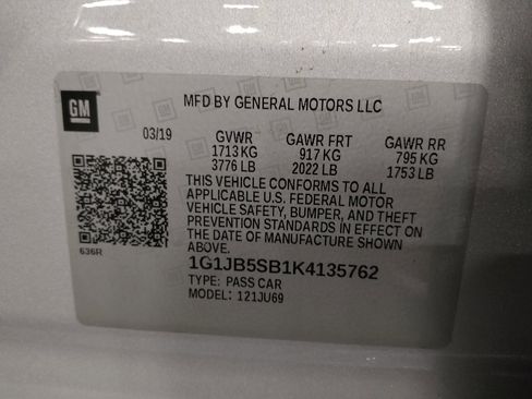 Used 2019 Chevrolet Sonic LS FWD image 33