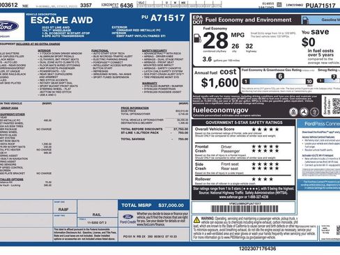 Used 2023 Ford Escape ST-Line w/ Tech Pack #1 AWD/4WD image 24
