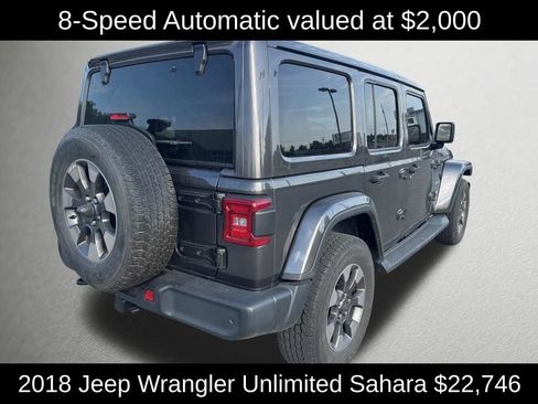 Used 2018 Jeep Wrangler Unlimited Sahara AWD/4WD image 3
