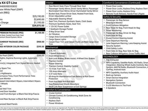 Used 2025 Kia K4 GT-Line Turbo w/ GT-Line Premium Package FWD image 11