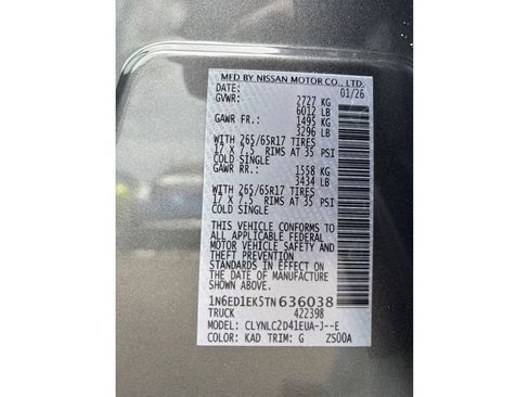 New 2026 Nissan Frontier SV w/ SV Convenience Package image 12