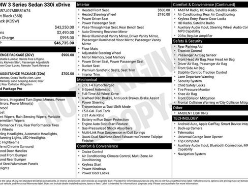 Used 2021 BMW 330i xDrive Sedan w/ Convenience Package image 7