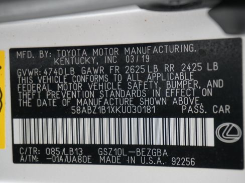 Used 2019 Lexus ES 350 w/ Luxury Package image 32