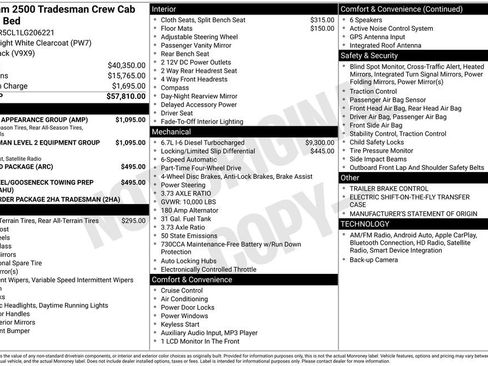 Used 2020 RAM 2500 Tradesman image 3
