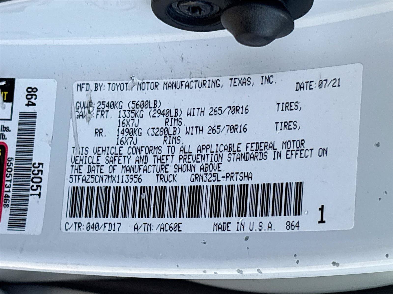 Used 2021 Toyota Tacoma TRD Off-Road RWD image 29