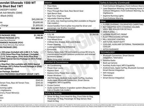 Used 2023 Chevrolet Silverado 1500 W/T w/ WT Value Package image 7