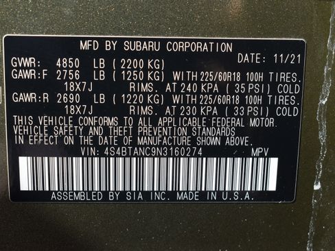 Used 2022 Subaru Outback Limited w/ Popular Package #2 image 41