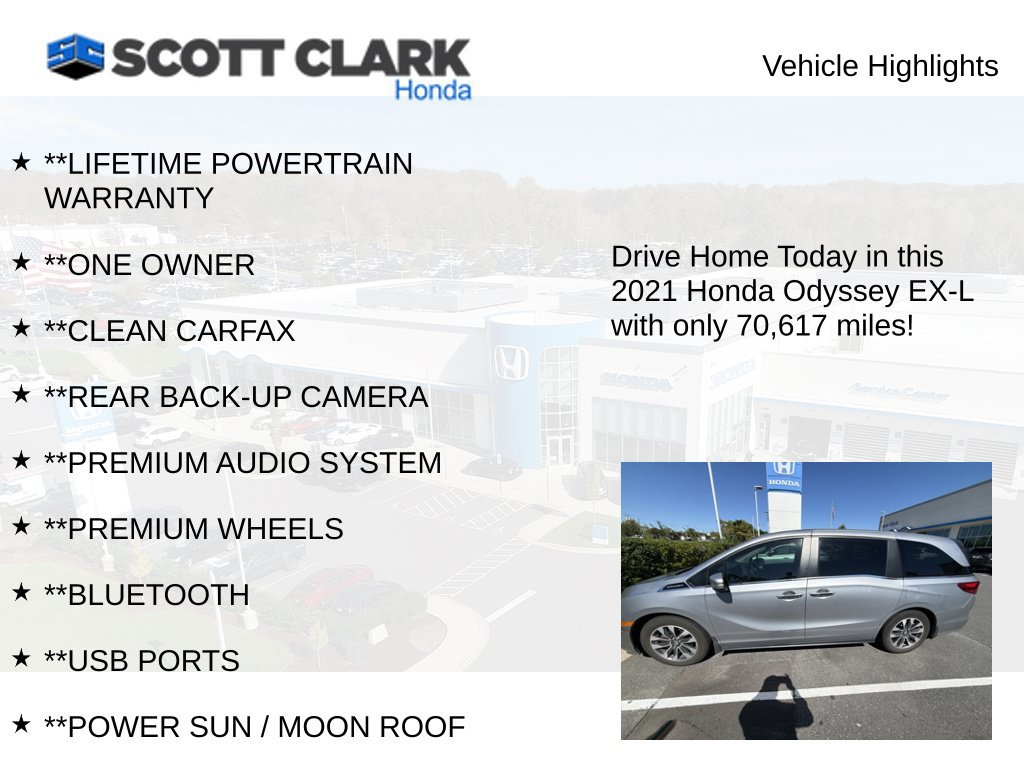 Used 2021 Honda Odyssey EX-L image 3