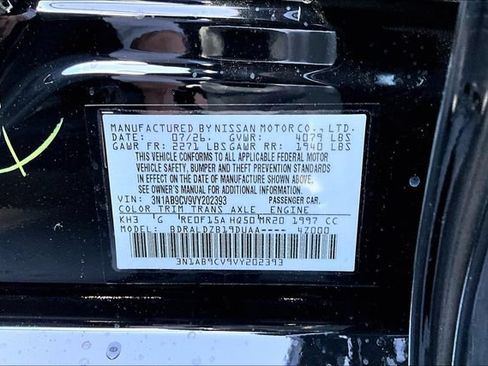 New 2027 Nissan Sentra SV w/ Floor Mat Package FWD image 13