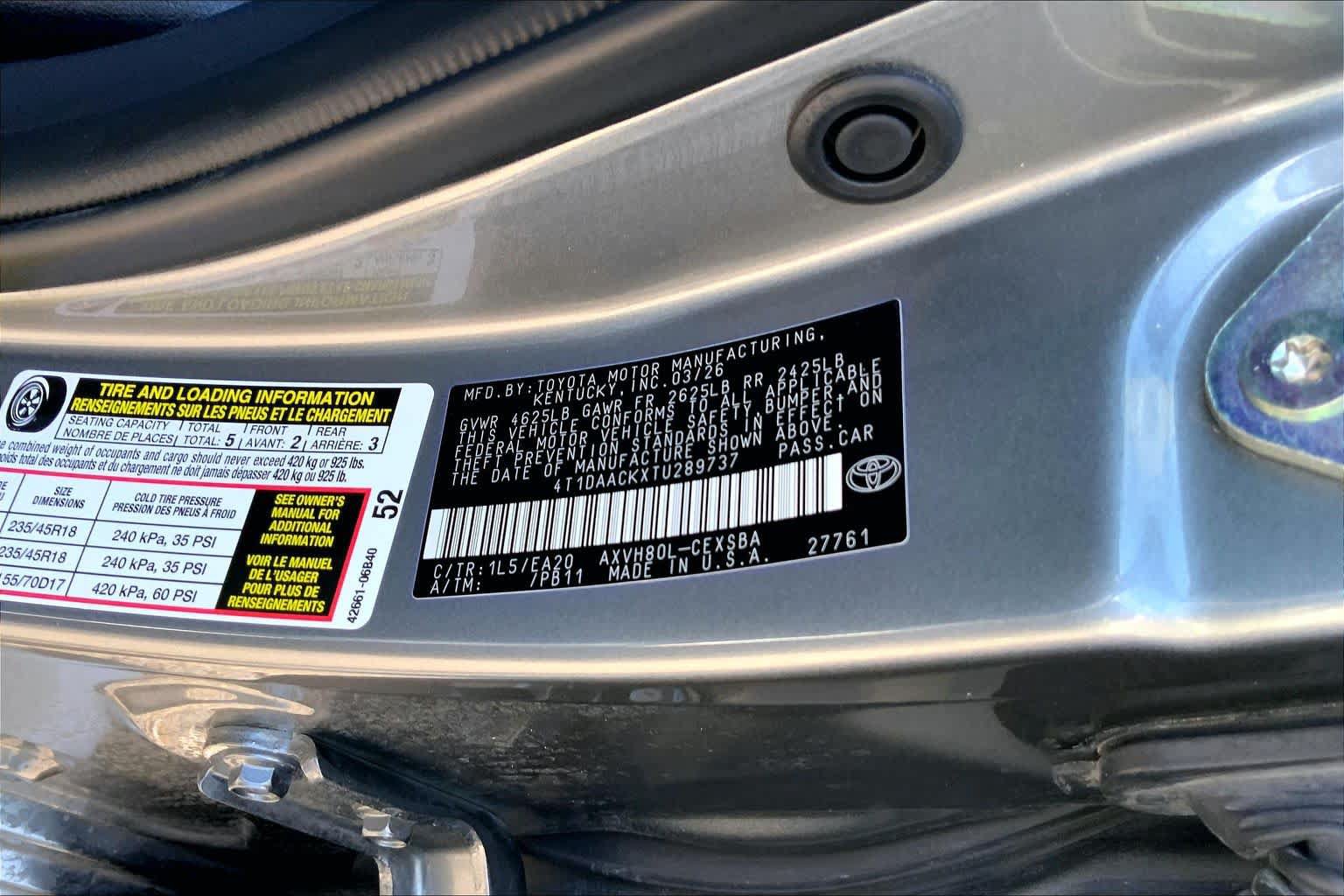 Used 2026 Toyota Camry SE w/ Convenience Package FWD image 33