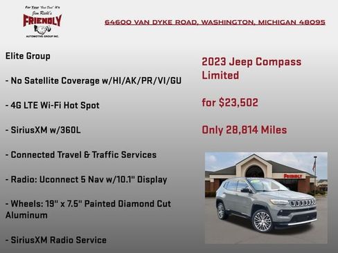 Used 2023 Jeep Compass Limited w/ Elite Group AWD/4WD image 20