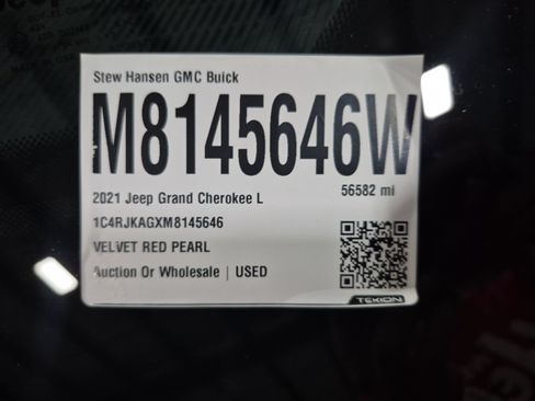 Used 2021 Jeep Grand Cherokee L Laredo AWD/4WD image 33