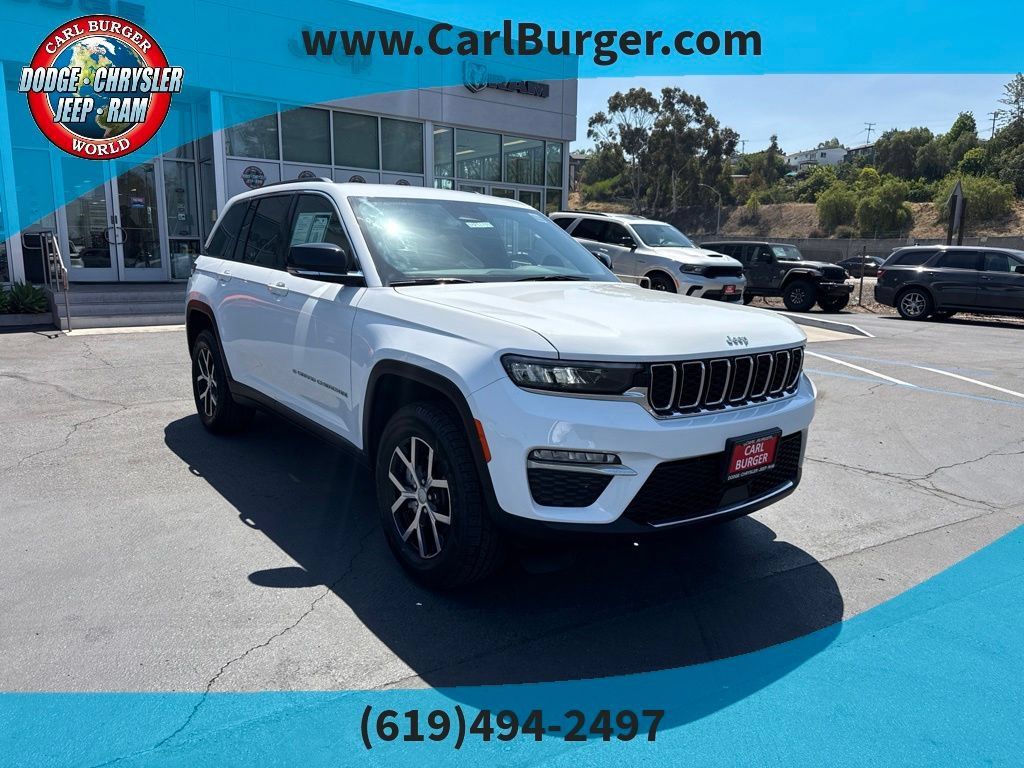 Certified 2025 Jeep Grand Cherokee Limited w/ Trailer Tow Package AWD/4WD image 1