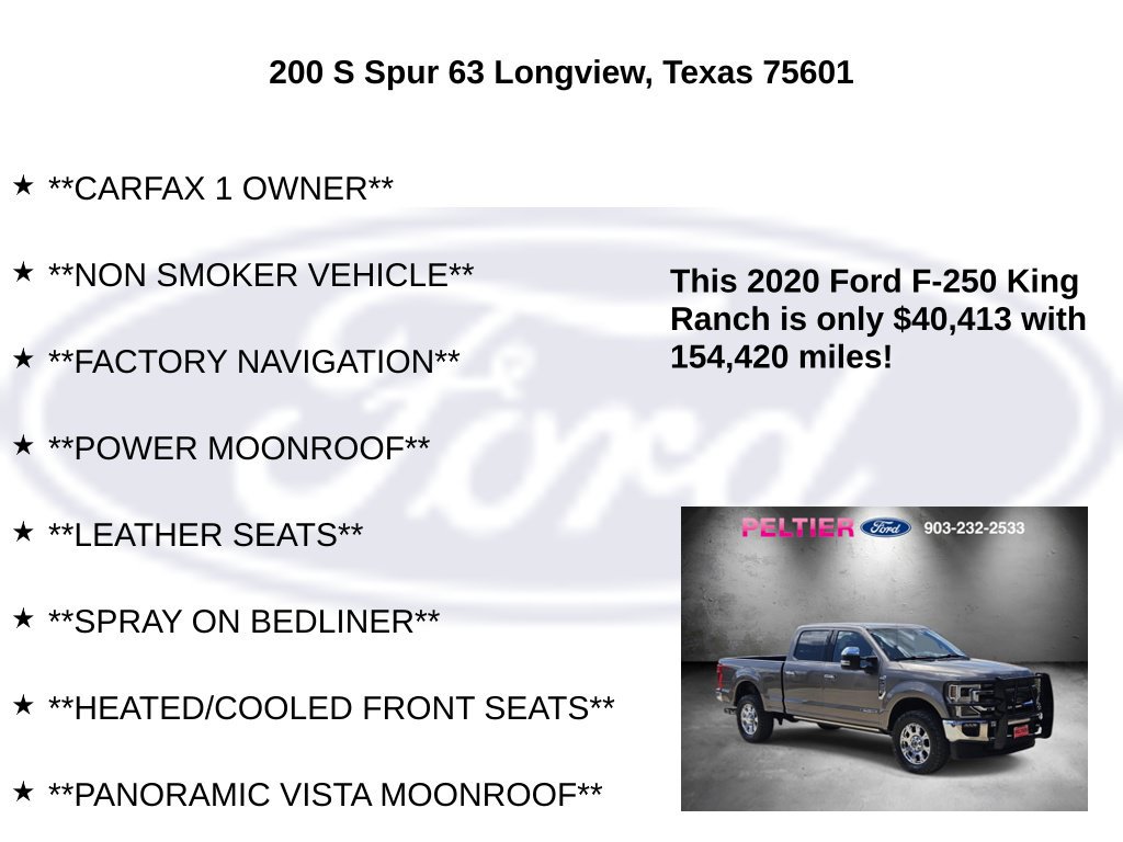 Used 2020 Ford F250 King Ranch w/ King Ranch Ultimate Package AWD/4WD image 5