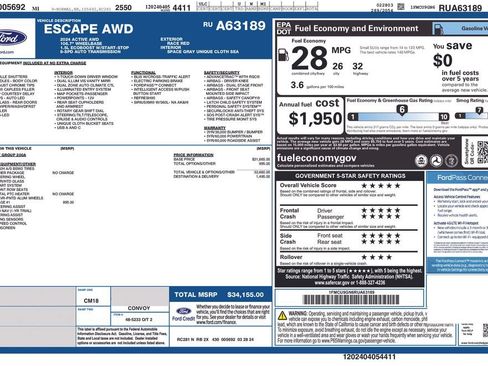 Certified 2024 Ford Escape Active w/ Tech Pack #1 AWD/4WD image 26