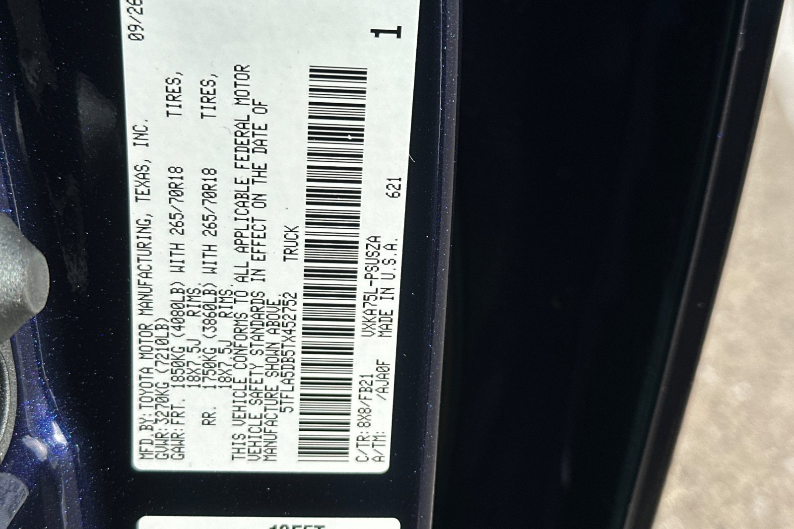 New 2026 Toyota Tundra SR5 w/ TRD Off-Road Package AWD/4WD image 33