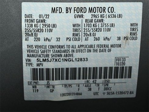 Used 2022 Lincoln Aviator Reserve w/ Equipment Group 201A image 39