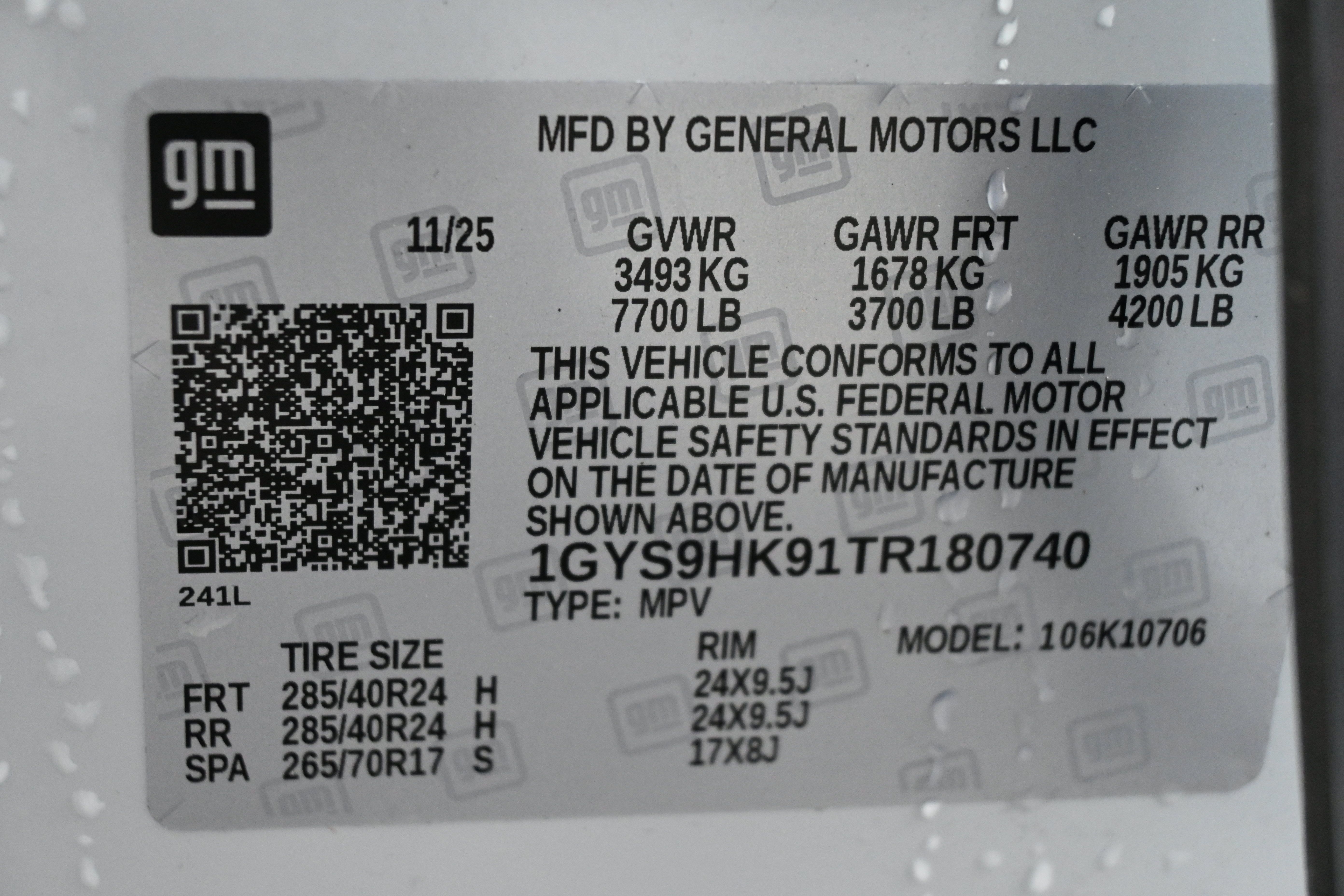 Used 2026 Cadillac Escalade V w/ LPO, ONYX Package AWD/4WD image 55