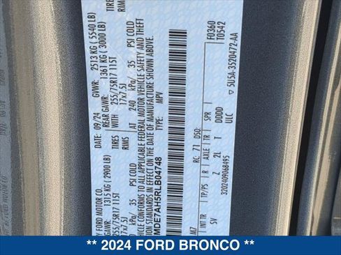 Used 2024 Ford Bronco Big Bend AWD/4WD image 23