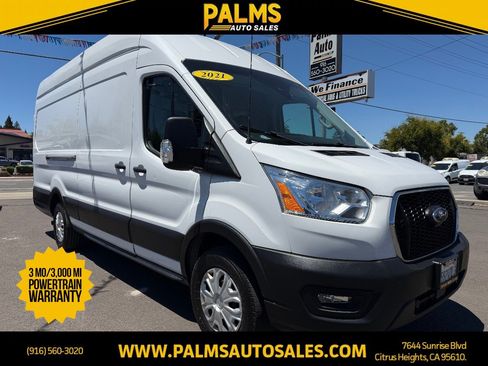 Used 2021 Ford Transit 350 148 High Roof Extended w/ Load Area Protection Package RWD image 1