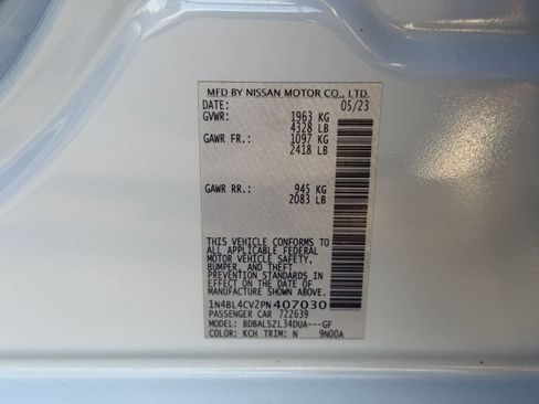 Certified 2023 Nissan Altima 2.5 SR FWD image 31