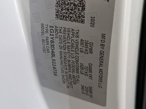 Used 2020 Chevrolet Corvette Stingray Convertible w/ Battery Protection Package RWD image 24