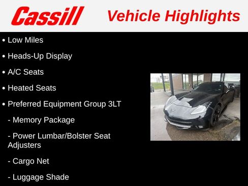 Used 2015 Chevrolet Corvette Stingray Coupe w/ 3LT Preferred Equipment Group image 2