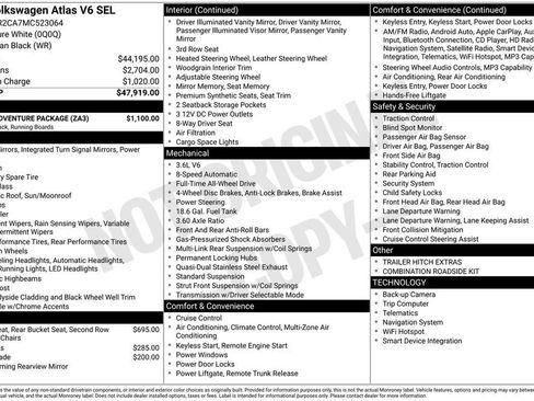 Used 2021 Volkswagen Atlas SEL w/ Atlas Adventure Package AWD/4WD image 8