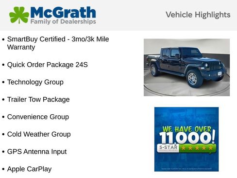 Used 2020 Jeep Gladiator Sport w/ Quick Order Package 24S image 5