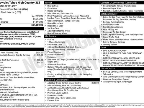 Used 2023 Chevrolet Tahoe High Country AWD/4WD image 42