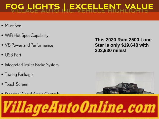 Used 2020 RAM 2500 Lone Star w/ Night Edition AWD/4WD image 8