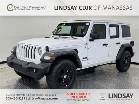 Certified 2021 Jeep Wrangler Unlimited Sport w/ Sun And Sound Package AWD/4WD image 3