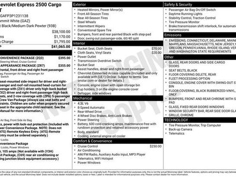 Used 2023 Chevrolet Express 2500 w/ Driver Convenience Package image 7