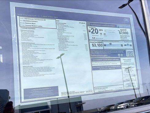 New 2026 Land Rover Defender 110 X-Dynamic SE image 16