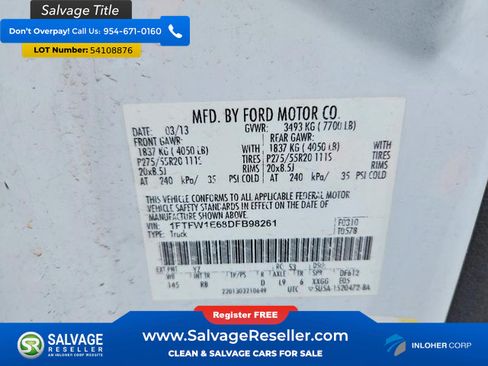 Used 2013 Ford F150 FX4 w/ Mid Equipment Group AWD/4WD image 16