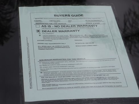 Used 2021 Subaru WRX Limited w/ Popular Package #1 AWD/4WD image 46