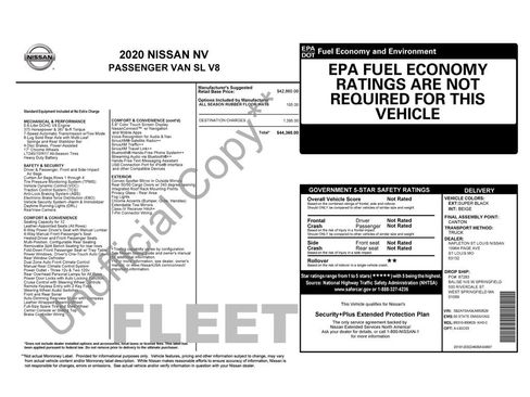 Used 2020 Nissan NV 3500 SL RWD image 16