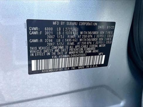 Used 2022 Subaru Ascent Limited w/ Technology Package AWD/4WD image 37