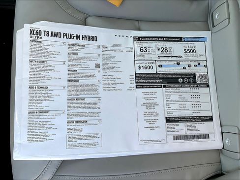 New 2026 Volvo XC60 T8 Ultra w/ Protection Package Premier image 36