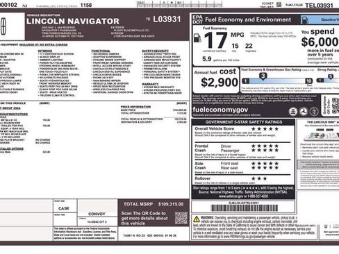 New 2026 Lincoln Navigator L Reserve AWD/4WD image 9