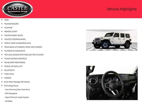Used 2024 Jeep Wrangler Sahara w/ Technology Group image 3