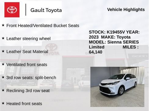 Certified 2023 Toyota Sienna Limited AWD/4WD image 6